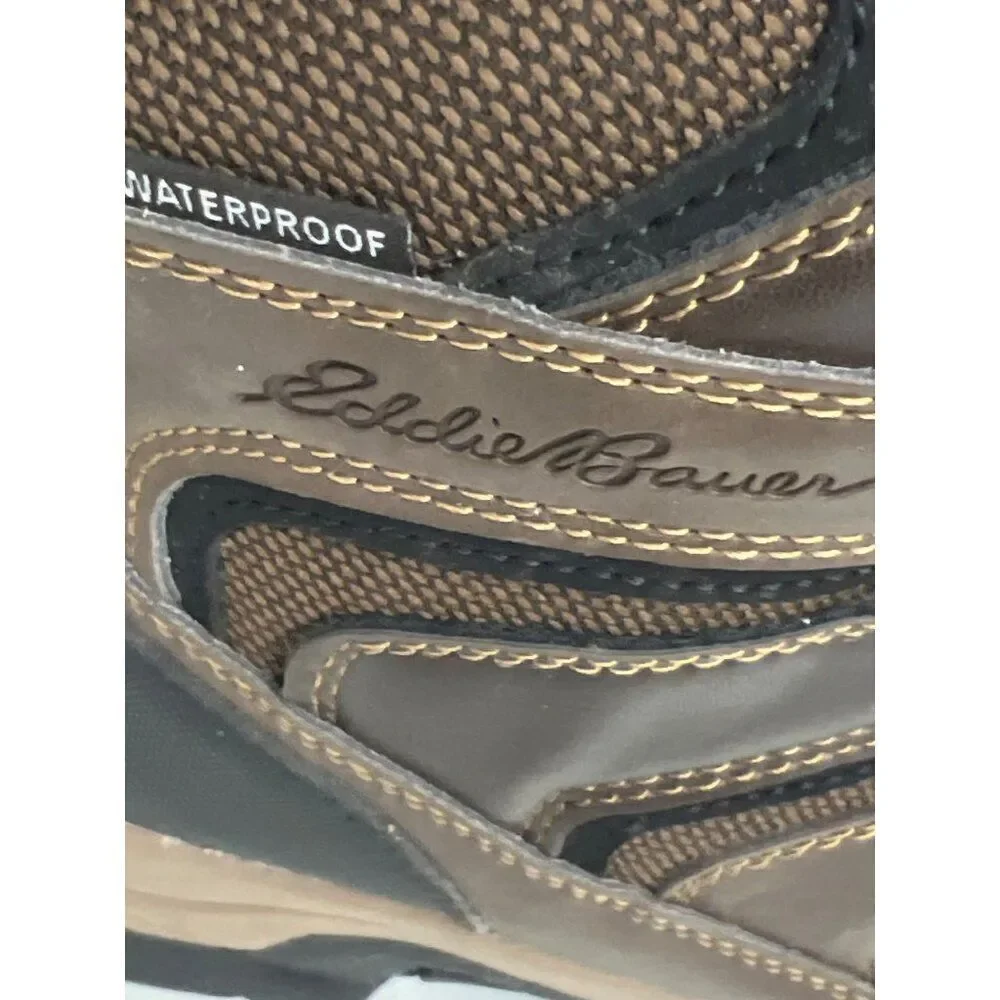 Eddie Bauer Fairmont Men Brown Waterproof Hiking Boots Size 11